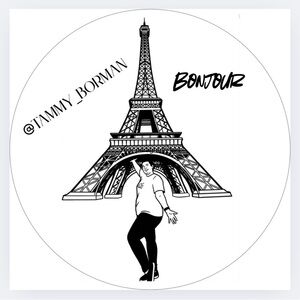 RESERVED Custom Made 50count Bonjour Eiffel Tower Stickers